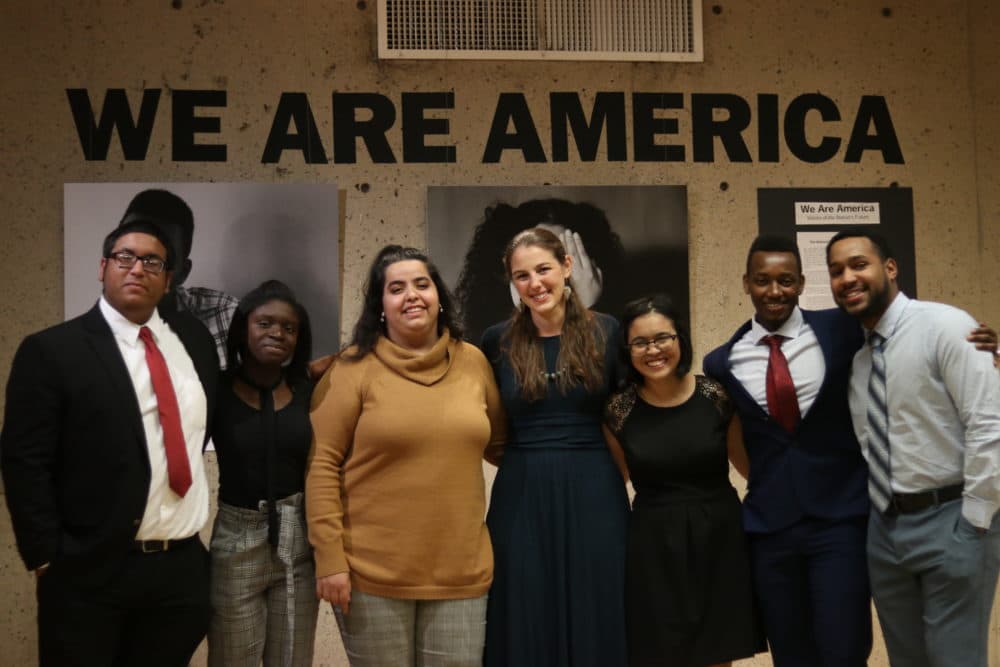 Students founders and teacher Jessica Lander with the &quot;We Are America&quot; project (Julian Viviescas/&quot;We Are America&quot;)