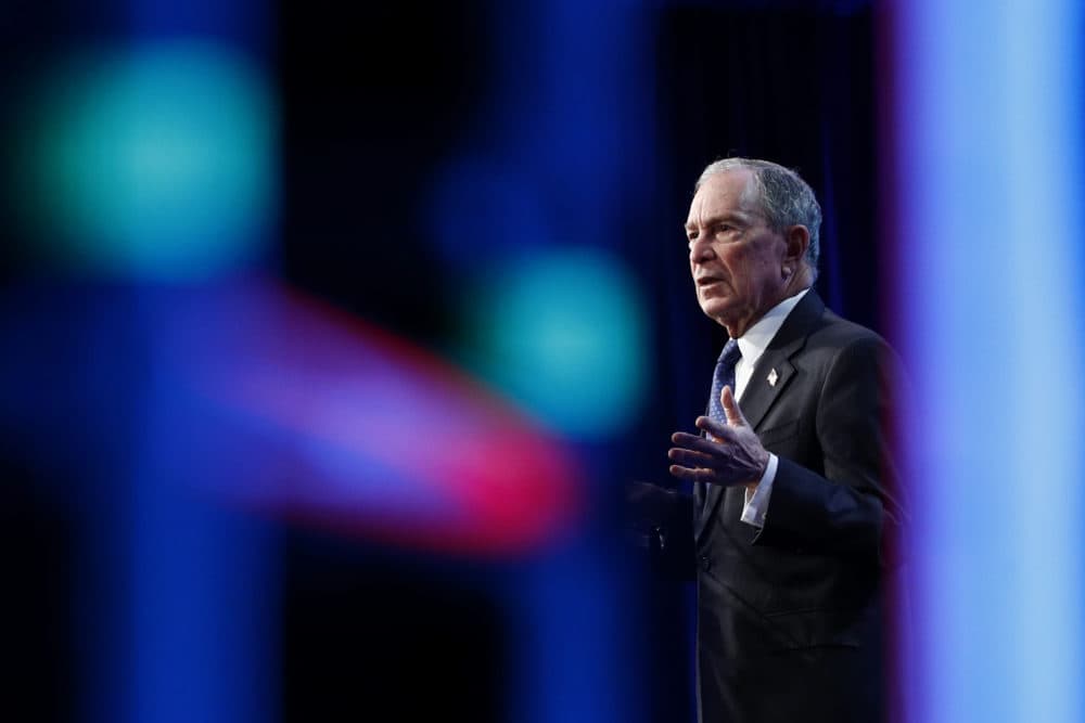 Democratic presidential candidate and former New York City Mayor Michael Bloomberg speaks at the ​U.S. Conference of Mayors' Winter Meeting on Jan. 22 in Washington. (Patrick Semansky/AP)