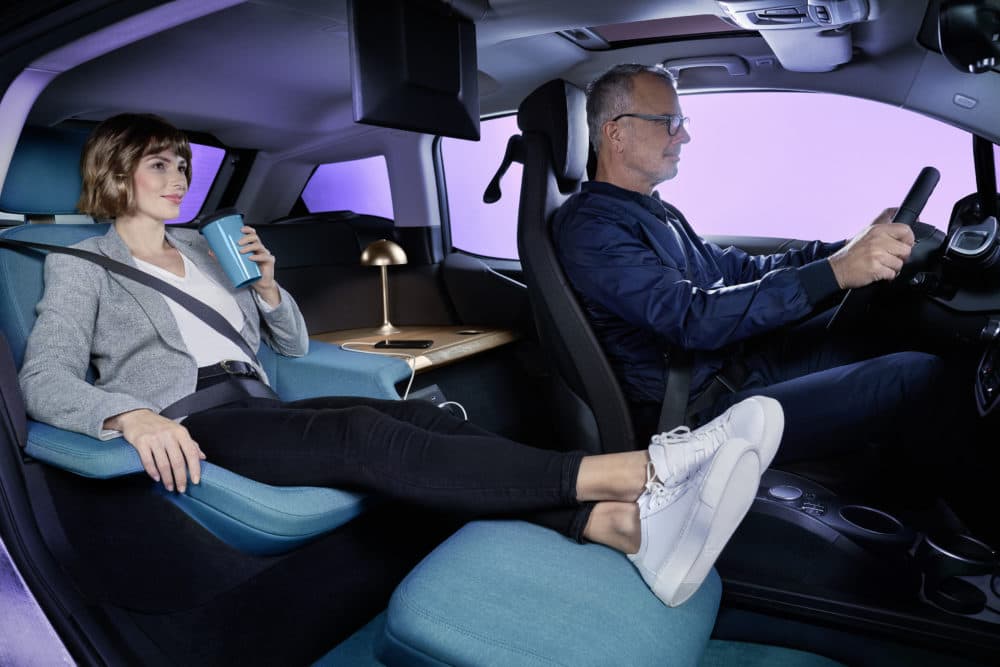 Technology targeting the in-car "passenger economy," like BMW's "Urban Suite" shown here, was on display at CES. (Courtesy of BMW)