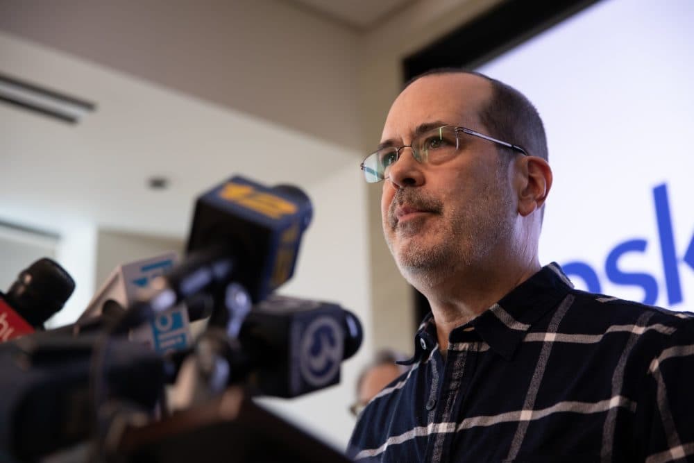 David Wheeler is among the plaintiffs in a lawsuit against Remington Arms Co. His son Ben was one of the students killed at Sandy Hook Elementary School. (Ryan Caron King / Connecticut Public Radio)