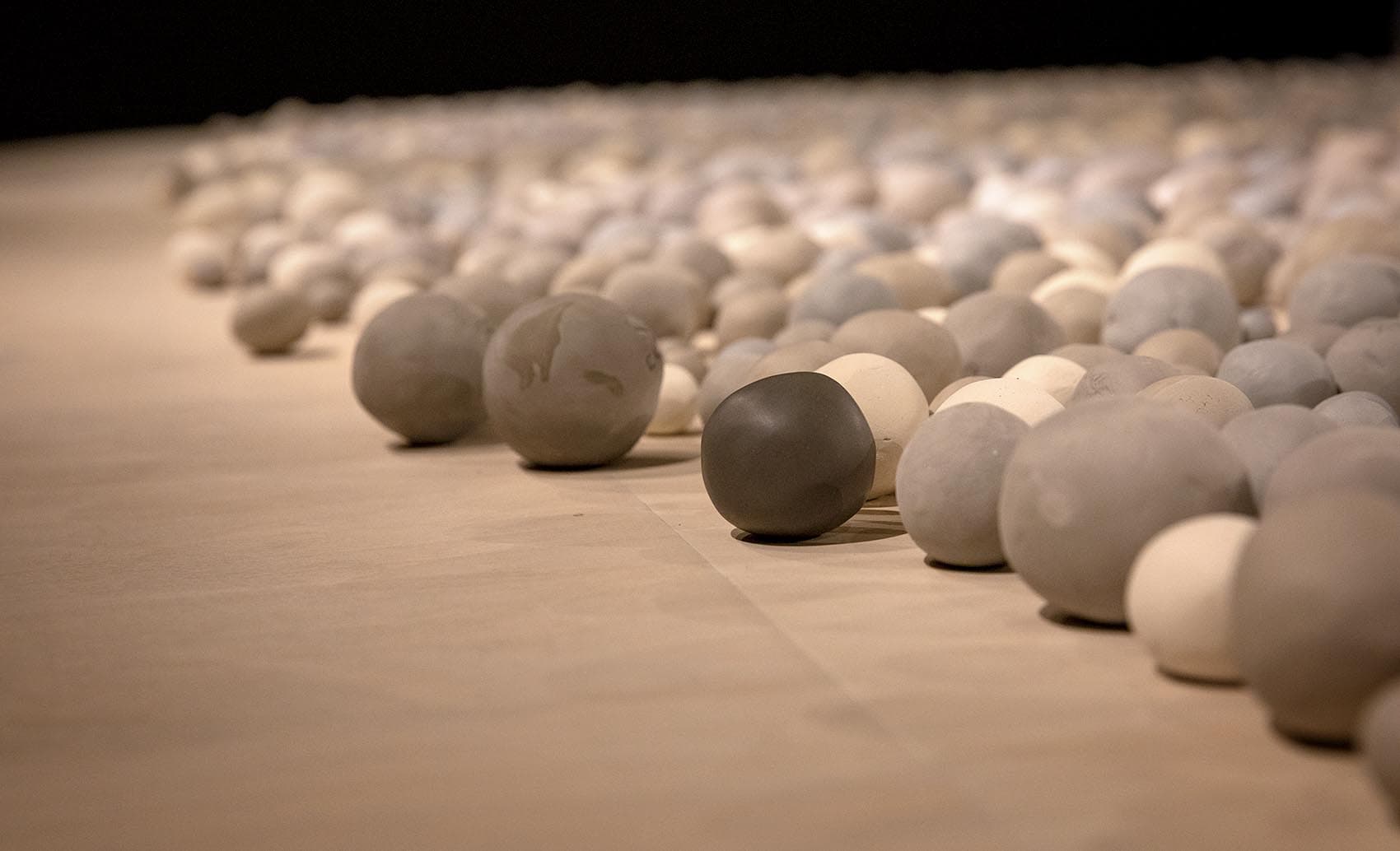 "Kimsooja: Archive of Mind" at the Peabody Essex Museum. (Robin Lubbock/WBUR)