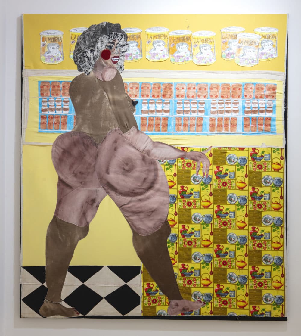 Tschabalala Self, &quot;Ol' Bay,&quot; 2019. (Courtesy ICA) 