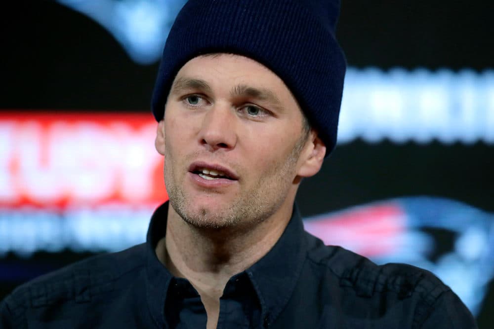 New England Patriots quarterback Tom Brady speaks to the media following an NFL wild-card playoff football game against the Tennessee Titans, Saturday, Jan. 4, 2020, in Foxborough, Mass. (Charles Krupa/AP Photo)