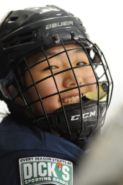 Grace Lee's Korean parents knew nothing about hockey when they emigrated to the US, but she quickly fell in love with the sport. (Courtesy Albert Lee) 