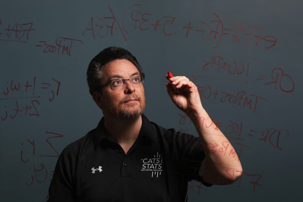 Professor Tim Chartier oversees a student group called Cats Stats which uses advanced analytics to help the college's sports teams. (Courtesy Davidson College)