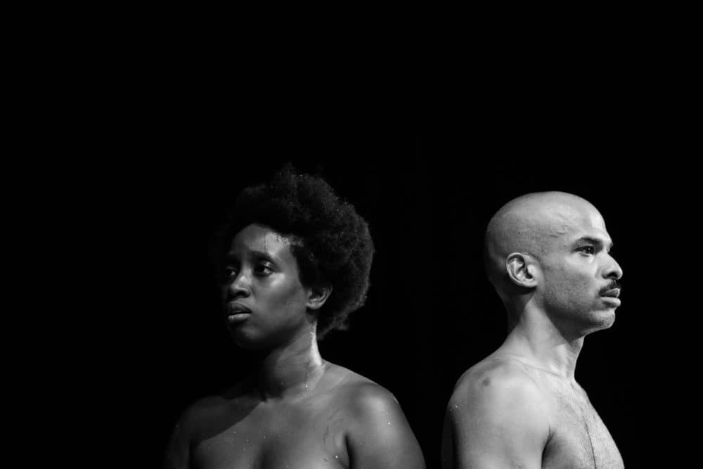 Cast members of “Isto É Um Negro?” or “Is This A Black?”, a production from Brazil performed in the nude. (Courtesy Fundación Teatro a Mil)