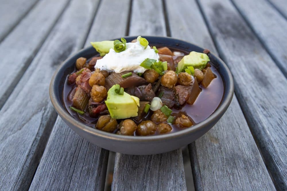 Winter vegetable chile. (Jesse Costa/WBUR)