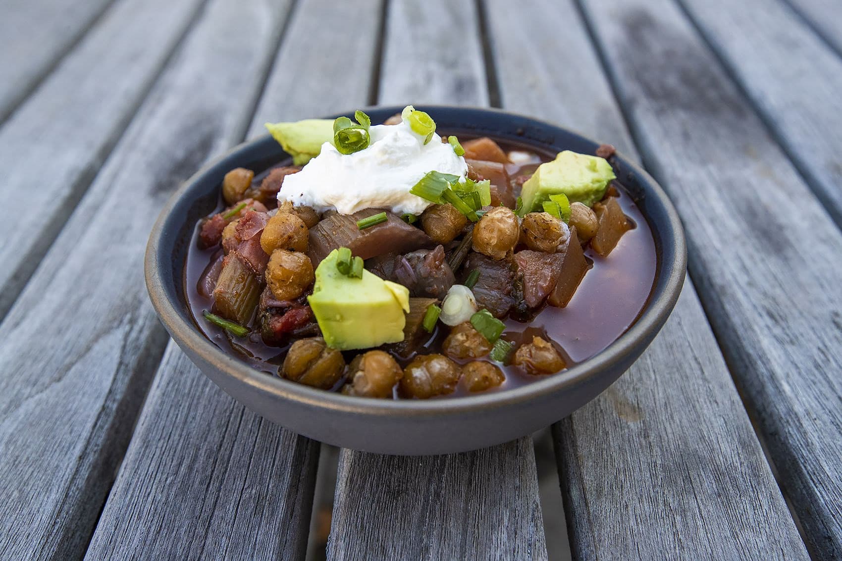 Winter vegetable chile. (Jesse Costa/WBUR)