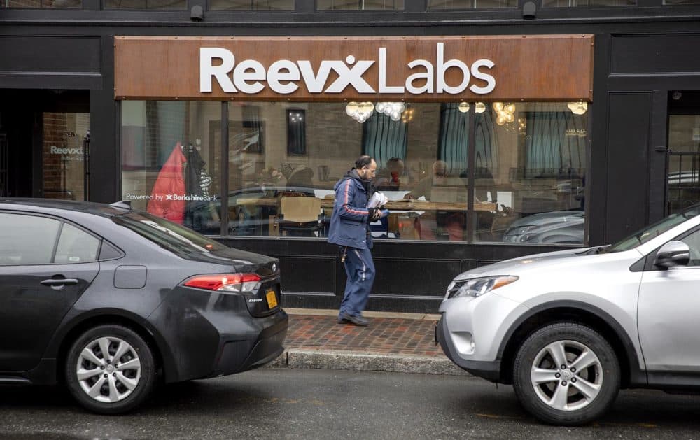 ReeVx Labs, on Washington Street in Roxbury. (Robin Lubbock/WBUR)