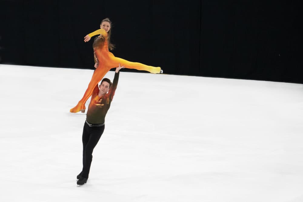 Klabera Komini and Neill Shelton peform choreography by Douglas Webster during &quot;In Flight: Live.&quot; (Courtesy David J. Murray)