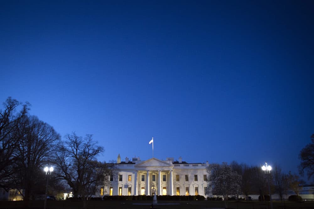 The White House is seen before sunrise, in Washington, Saturday, March 23, 2019. (Cliff Owen/AP)