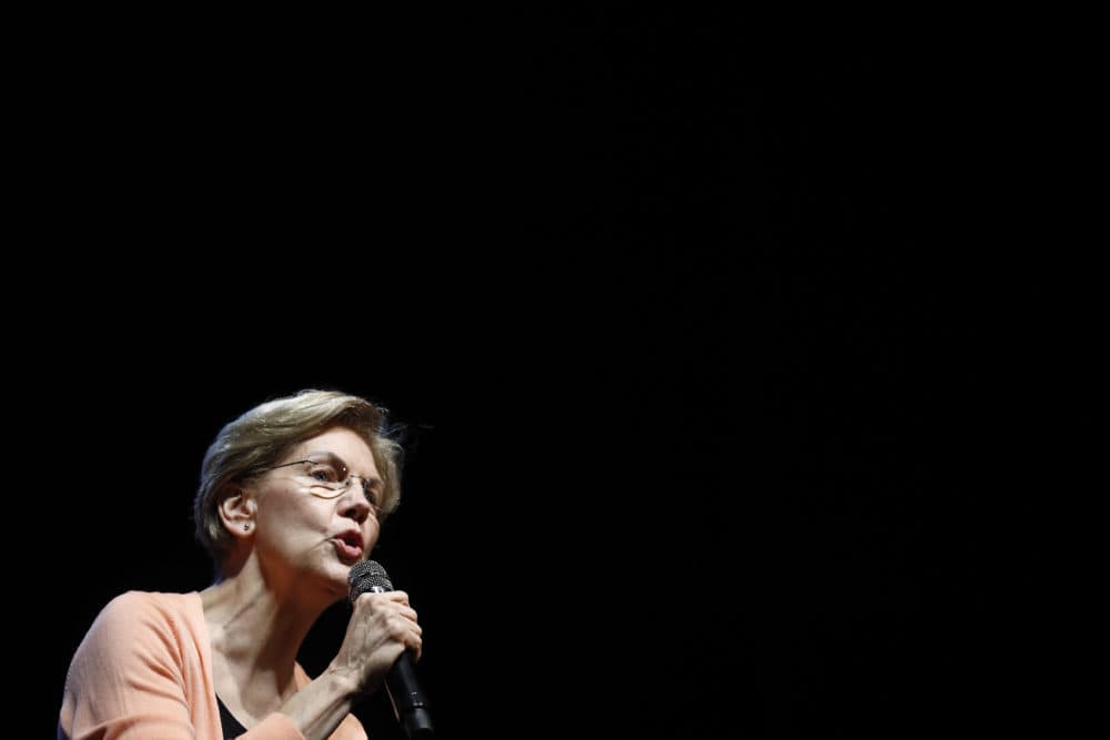 Sen. Elizabeth Warren speaks at a campaign event at Charleston Music Hall in Charleston, S.C. (Patrick Semansky/AP)