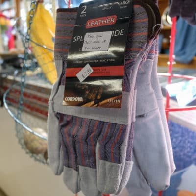 The Canterbury Country Store will sell customers just one glove from a pair. (Jill Ryan/Here &amp; Now)