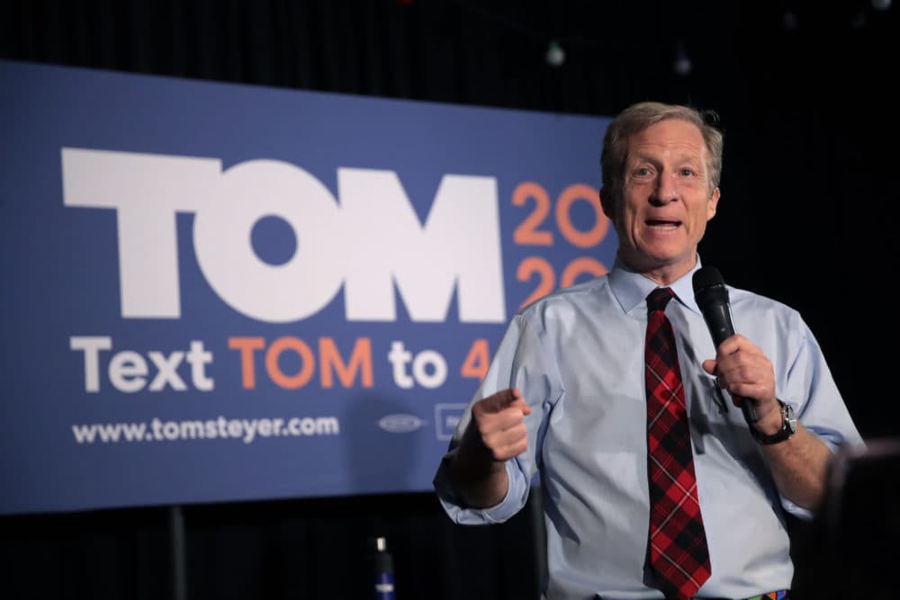 Democratic presidential candidate Tom Steyer at a campaign stop in Myrtle Beach, South Carolina. (Scott Olson/Getty Images)