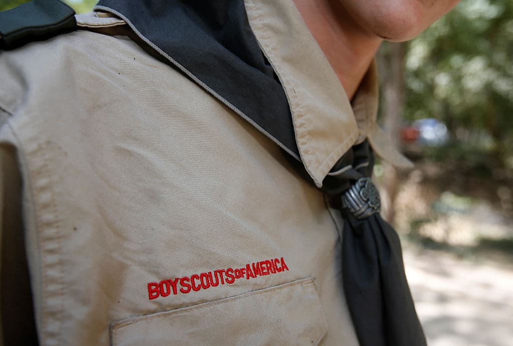 A Boy Scout attends camp Maple Dell on July 31, 2015 outside Payson, Utah. (George Frey/Getty Images)