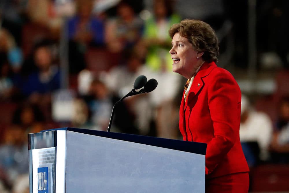 &quot;The projection from the secretary of state in New Hampshire is that we were going to have a record turnout here even higher than 2016 when we had primary fights on both sides of the ticket,&quot; Sen. Shaheen tells host Robin Young. &quot;I think that means that Democratic voters are very excited here.&quot; (Aaron P. Bernstein/Getty Images)