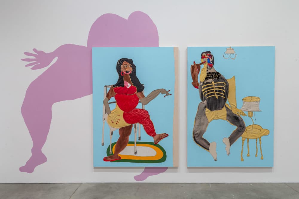 Tschabalala Self, "Spat," 2019. (Courtesy of the artist)