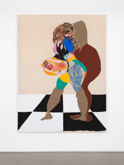 Tschabalala Self, &quot;Bellyphat,&quot; 2016. (Courtesy of the artist and Pilar Corrias Gallery)