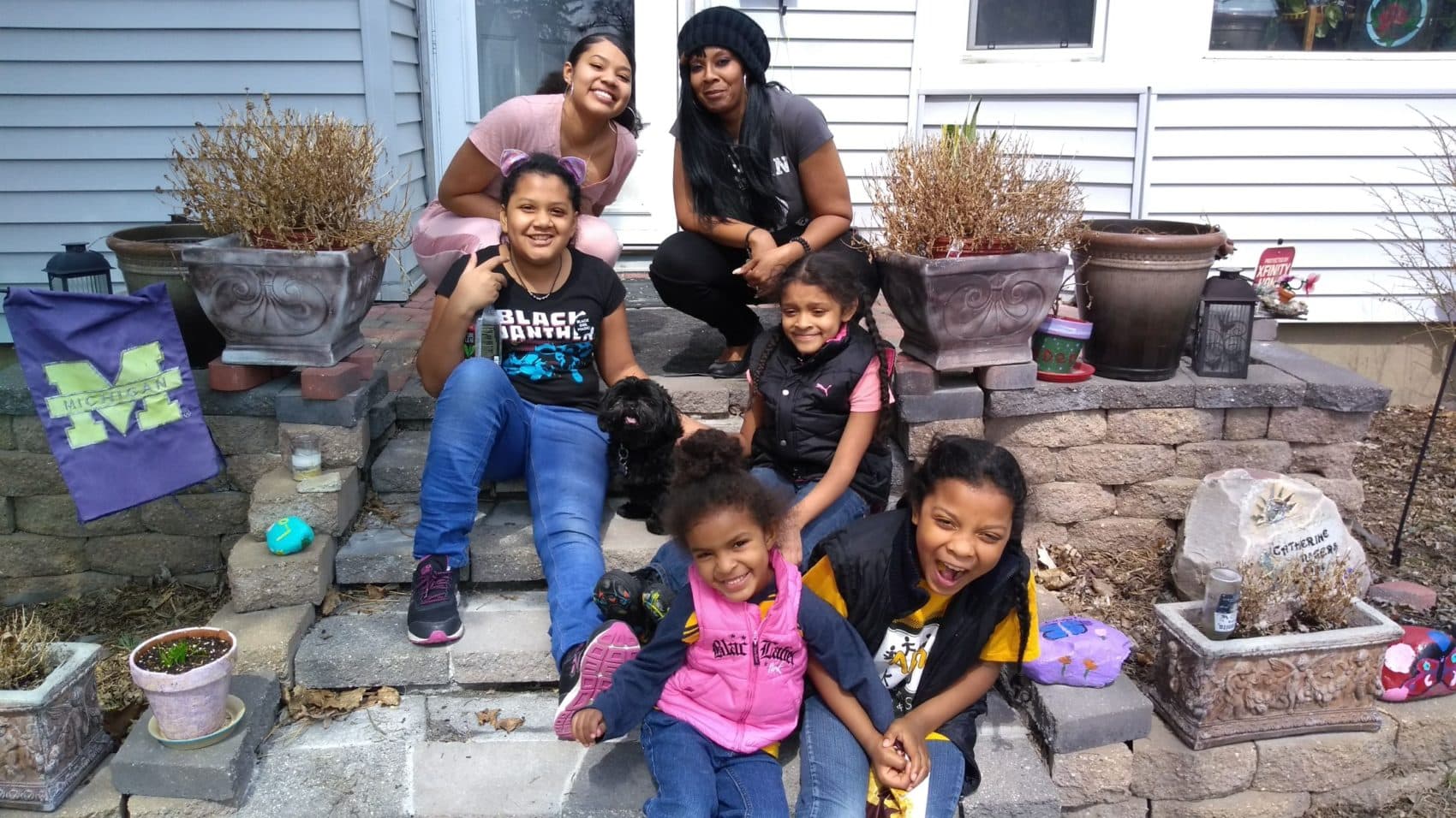Jessica Gutierrez and her five daughters. (Courtesy)