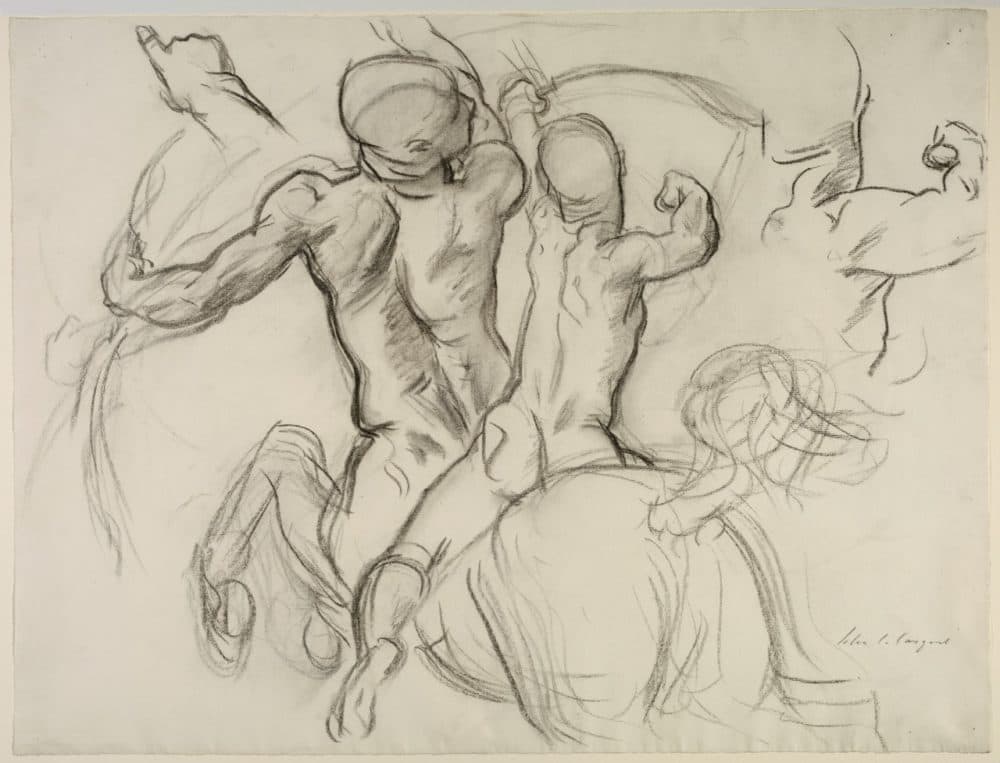 John Singer Sargent, &quot;Study for Chiron and Achilles for the Rotunda of the Museum of Fine Arts, Boston,&quot; 1916–1921. (Courtesy Isabella Stewart Gardner Museum)