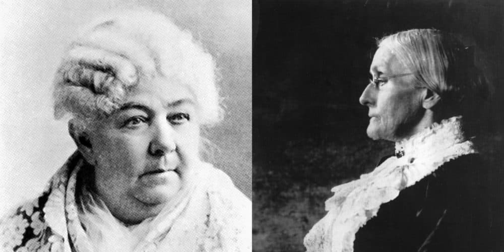 Elizabeth Cady Stanton, left, and Susan B. Anthony, leaders of the women's suffrage movement, in undated photos. (AP)