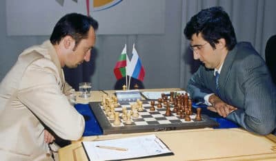 Chess world champions competing in Elista in 2006. (Mergen Bembinov/AP)