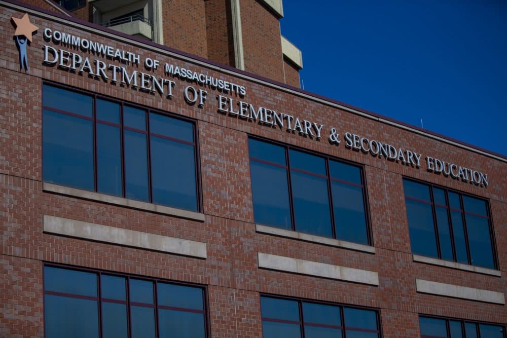 The Massachusetts Department of Elementary and Secondary Education in Malden. (Jesse Costa/WBUR)
