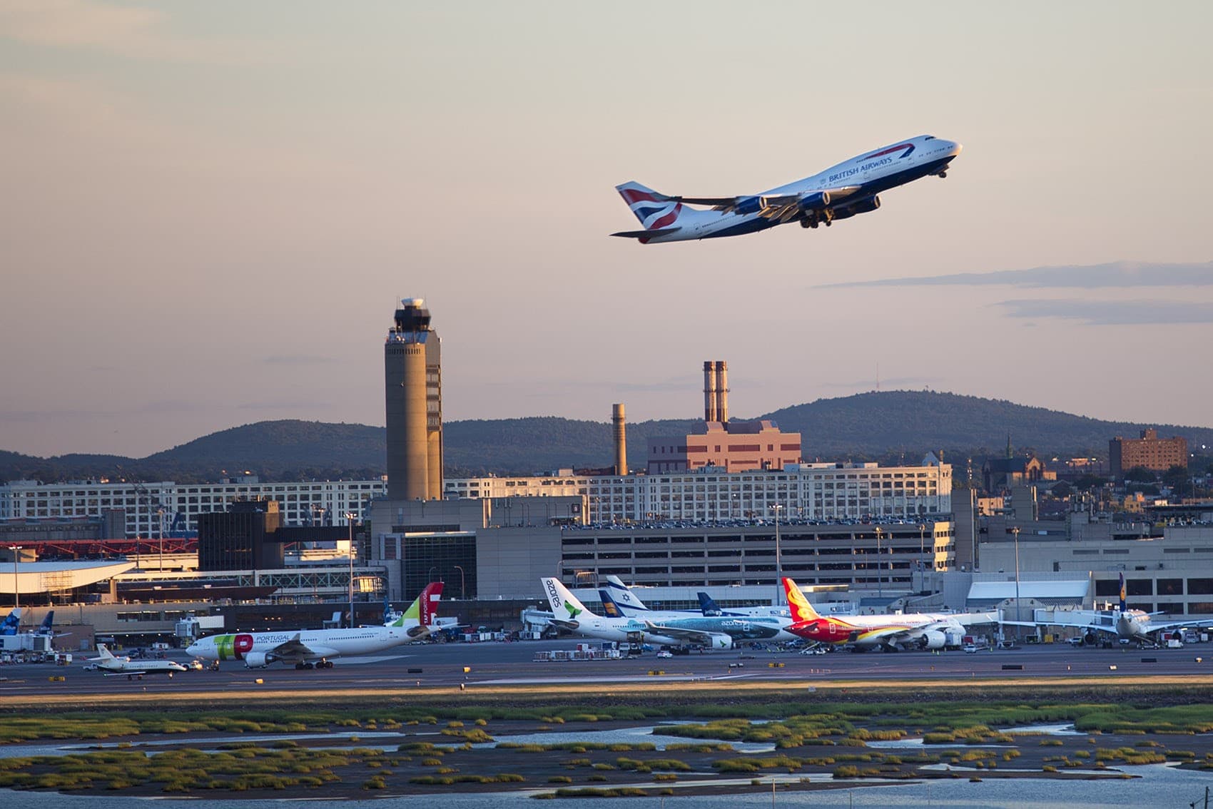 Logan International Airport. (Jesse Costa/WBUR)