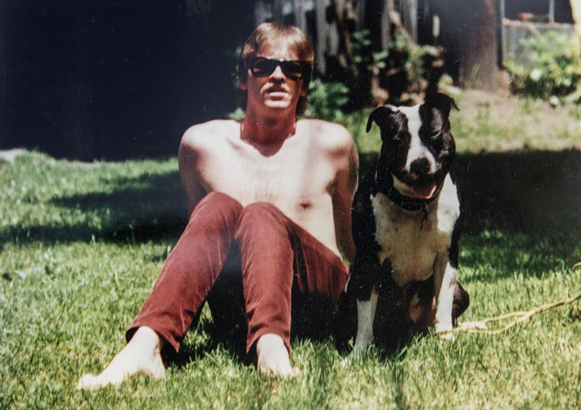 A photograph of Ziggy Lemanski kept in a family album by his brother. (Robin Lubbock/WBUR)