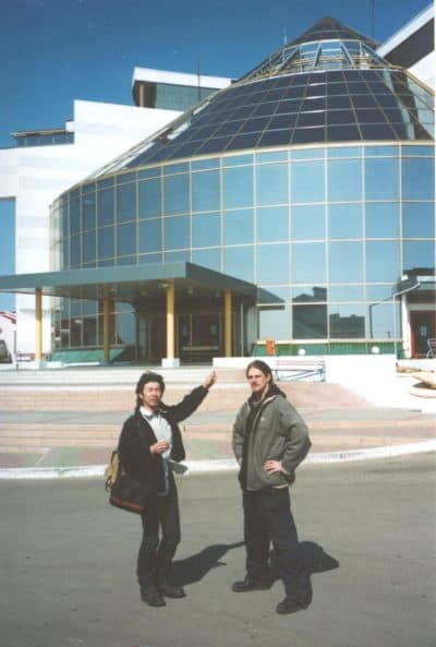 Daniel Kalder, a self-described &quot;anti-tourist', took this photo of his friends Yoshi (left) and Joe at the Palace of Chess). (Daniel Kalder)