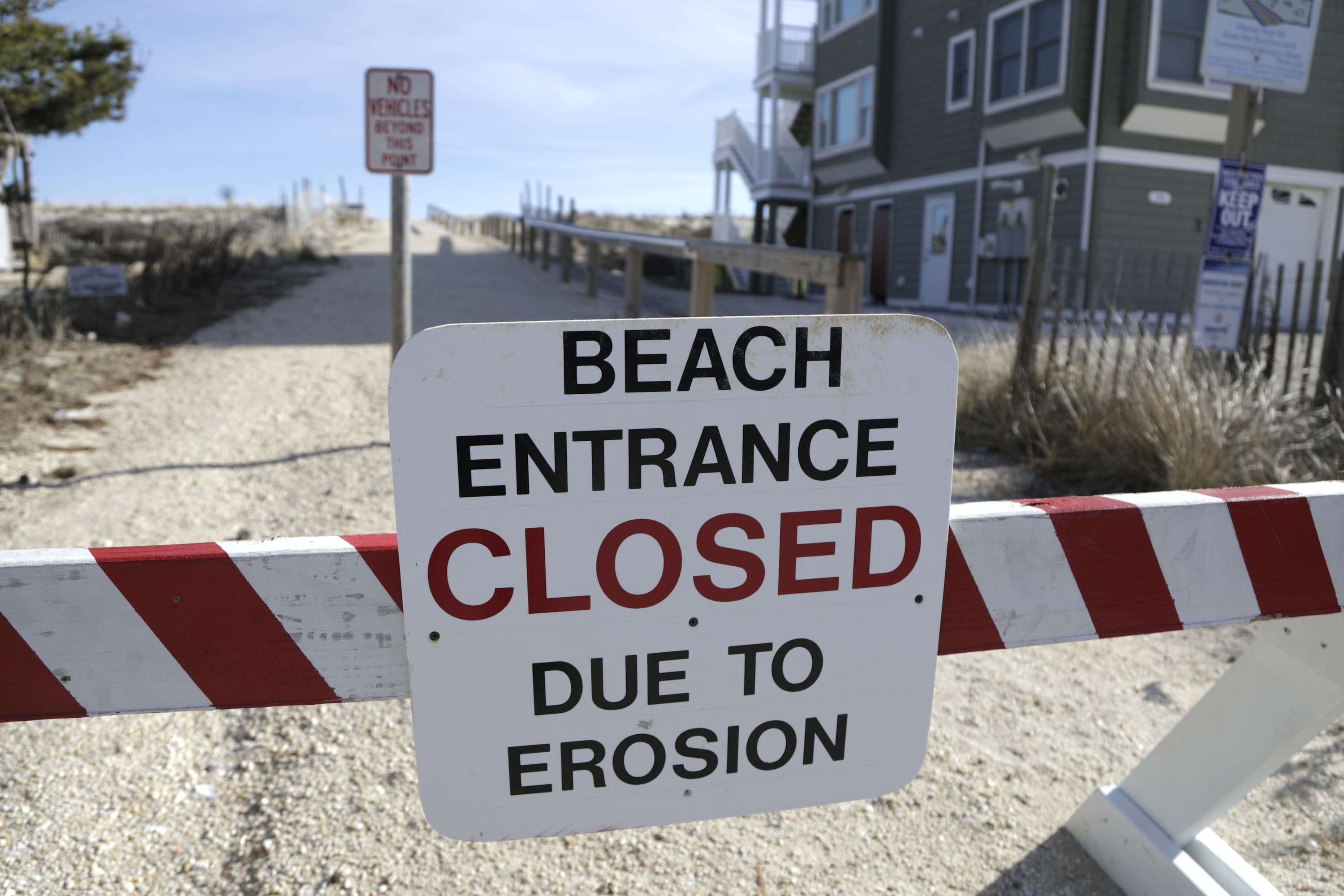 Climate change is accelerating the erosion of beaches around the world, according to a study published this week in the journal Nature Climate Change. (Julio Cortez/AP)