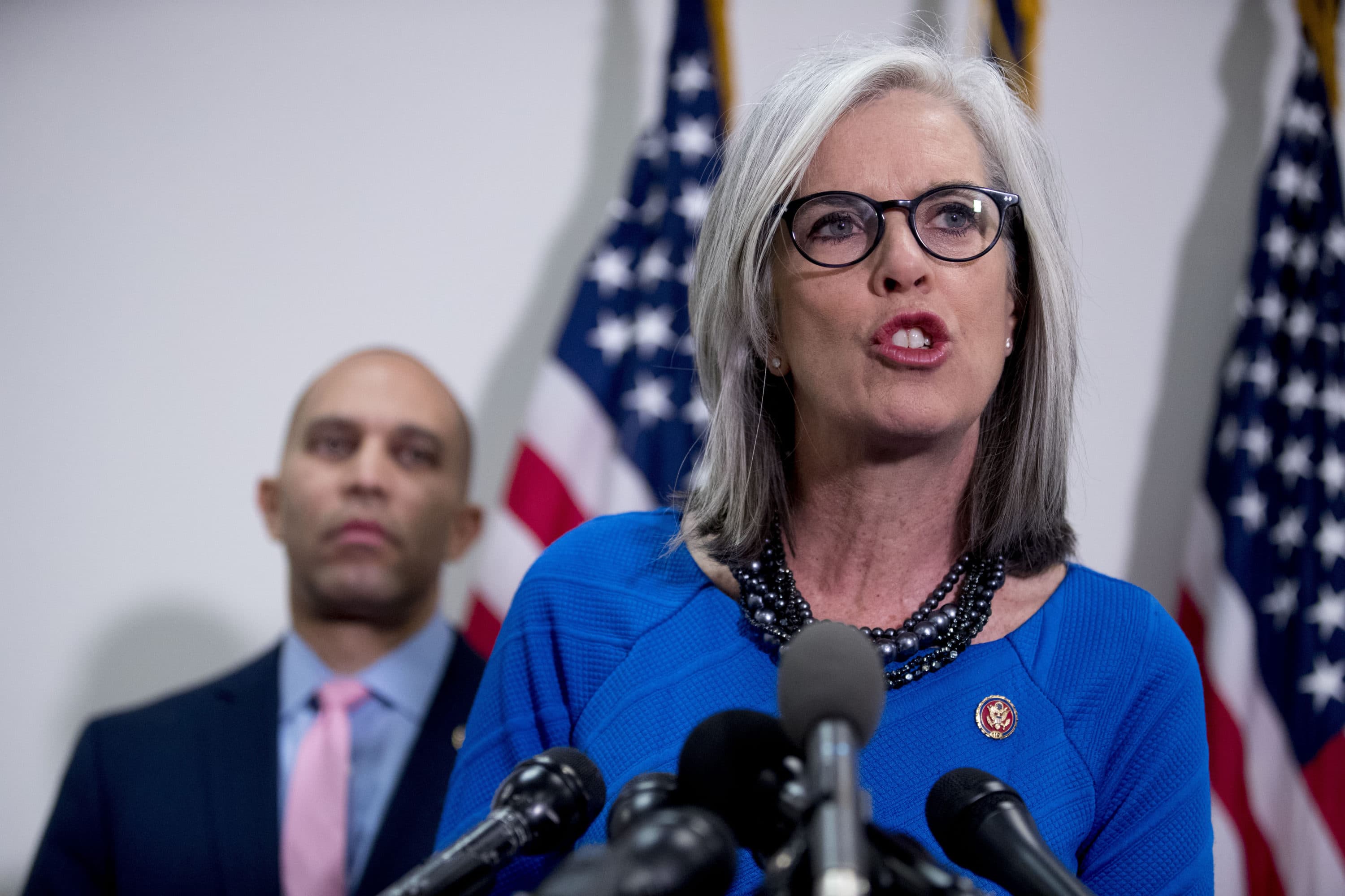 Democratic Caucus Vice Chair Katherine Clark, D-Mass., on Jan. 23, 2019. (Andrew Harnik/AP)