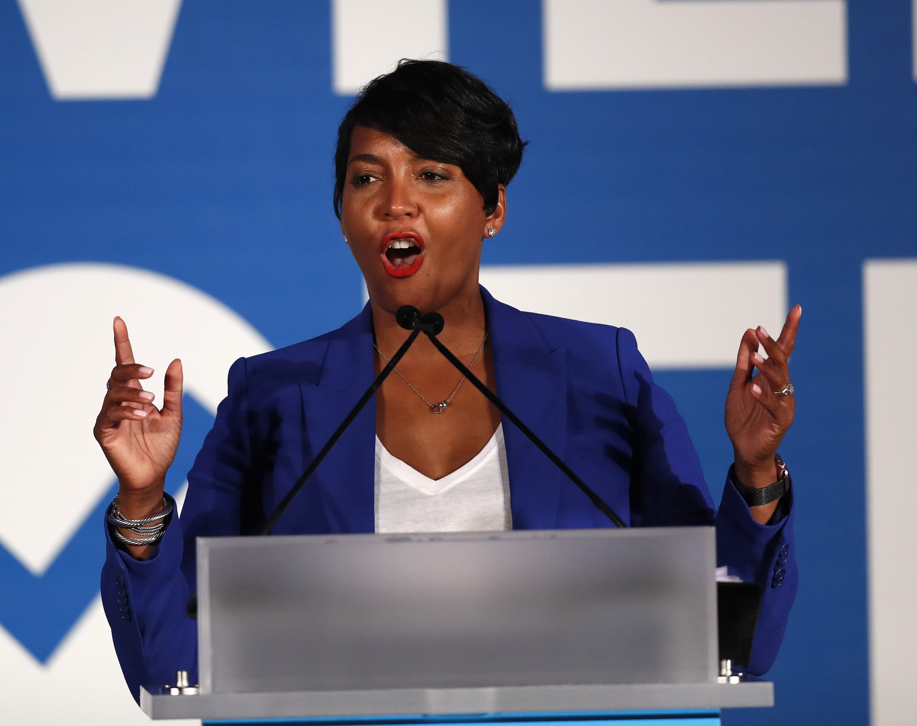 Atlanta Mayor Keisha Lance Bottoms speaks during the I Will Vote Fundraising Gala Thursday, June 6, 2019, in Atlanta. (John Bazemore/AP)