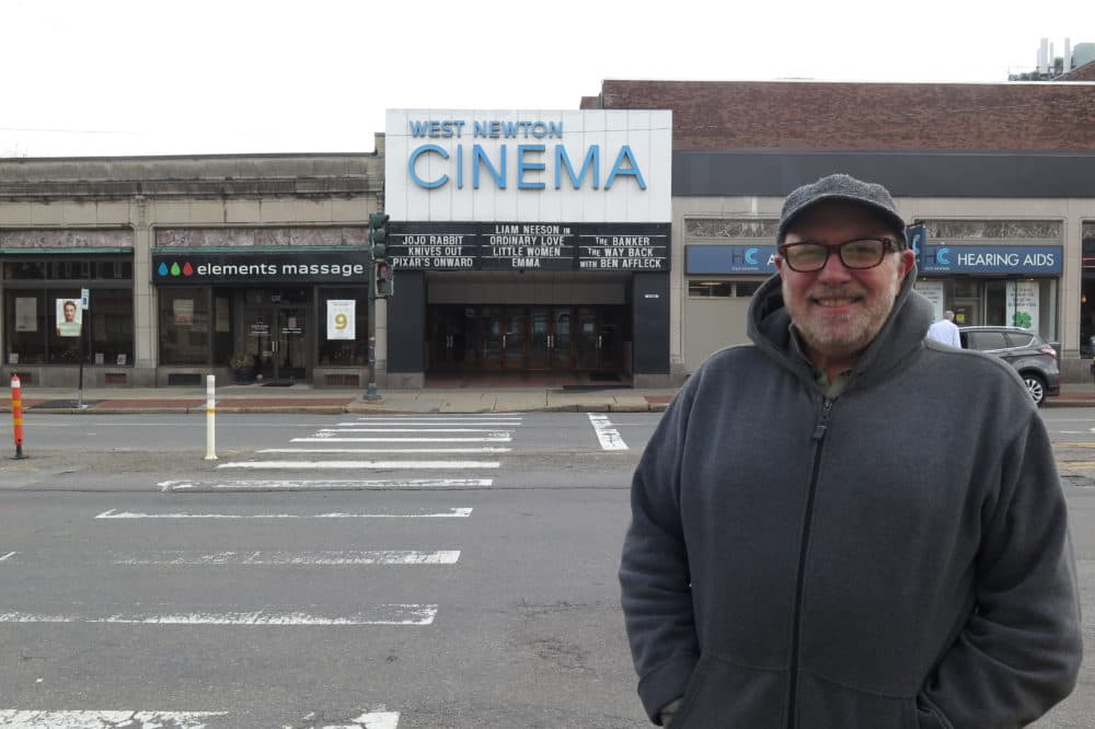 West Newton Cinema owner David Bramante. (Andrea Shea/WBUR)