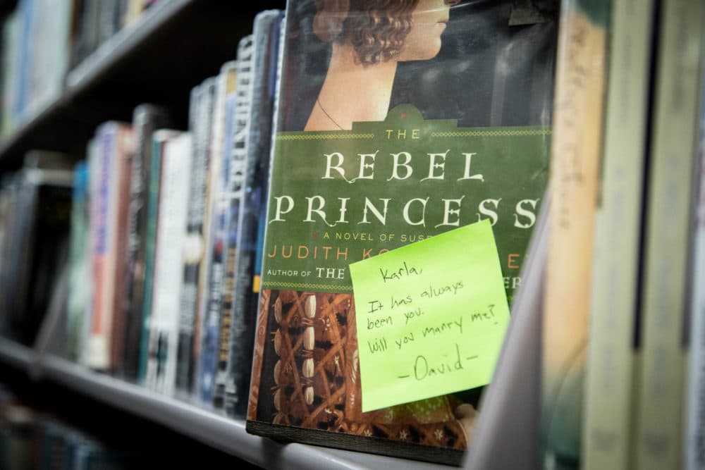 David's Post-It note proposal on 'The Rebel Princess' in Los Angeles. (Courtesy Karla Derus)