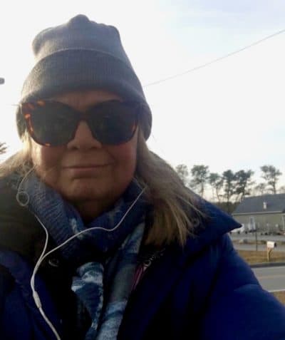 Mary Flynnvon a walk near her home in Brewster. (Courtesy Mary Flynn)