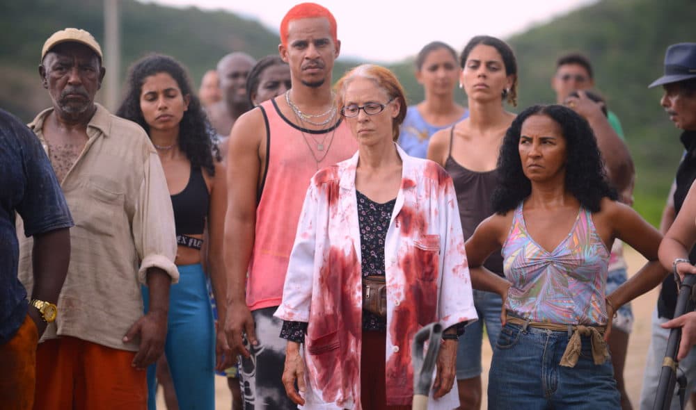 Sônia Braga (center) in &quot;Bacurau.&quot; (Courtesy Victor Jucá/Kino Lorber)