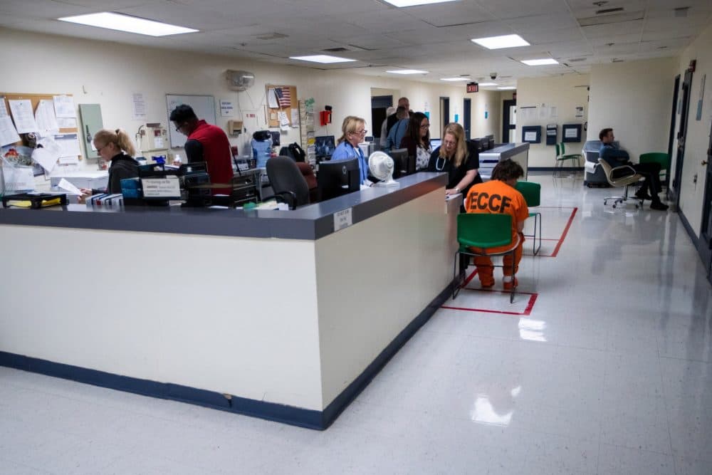 The medical infirmary at Essex County Jail & House of Correction in Middleton. (Jesse Costa/WBUR)