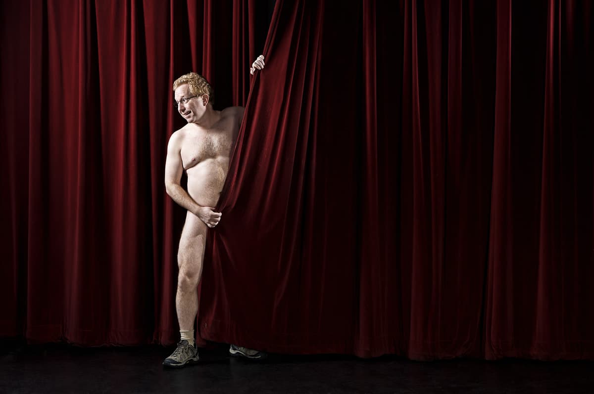 Comedian Andy Ofiesh hosts ImprovBoston's Naked Comedy Showcase. (Courtesy Roger Hagadone