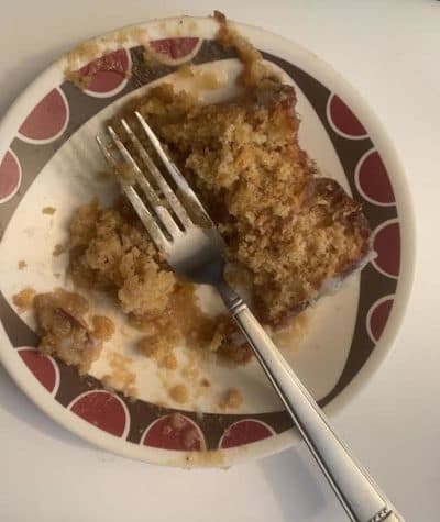 Sweet Potato Layer Cake with Coconut Filling. (Paris Alston/WBUR)