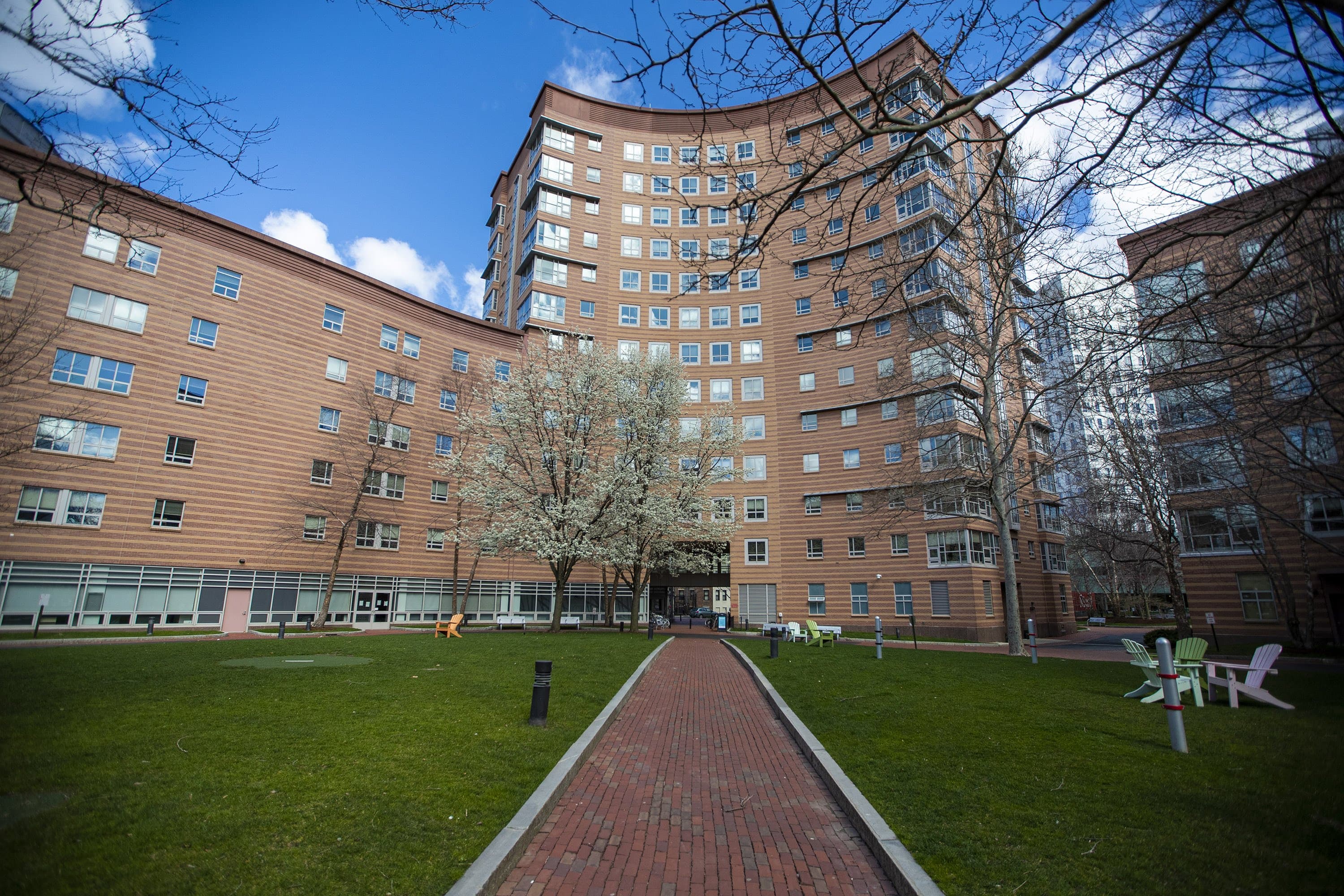 Northeastern West Village. (Jesse Costa/WBUR)