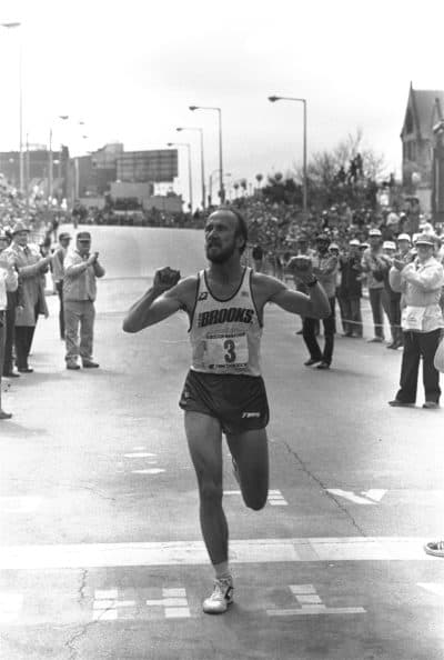 John U. Bacon now had the same coach as the 1983 Boston Marathon winner, Greg Meyer. (AP)