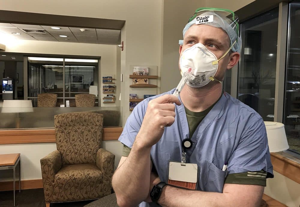 David MacDonald is a nurse anesthetist. He often administers anesthesia and intubates patients with COVID-19 (Courtesy David MacDonald)