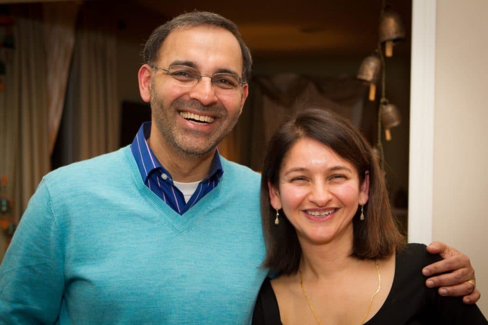 Dr. Jag Singh and his wife, Dr. Noopur Raje, both Harvard professors and physicians at MGH, are coronavirus-positive. He fell ill with serious complications of COVID-19, while she has remained asymptomatic. (Courtesy photo)