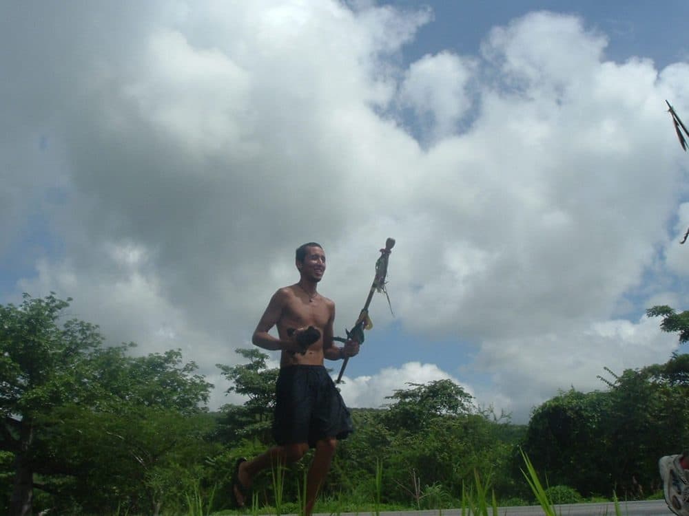 Noé Álvarez during the Peace and Dignity Journey in 2004. (Courtesy)