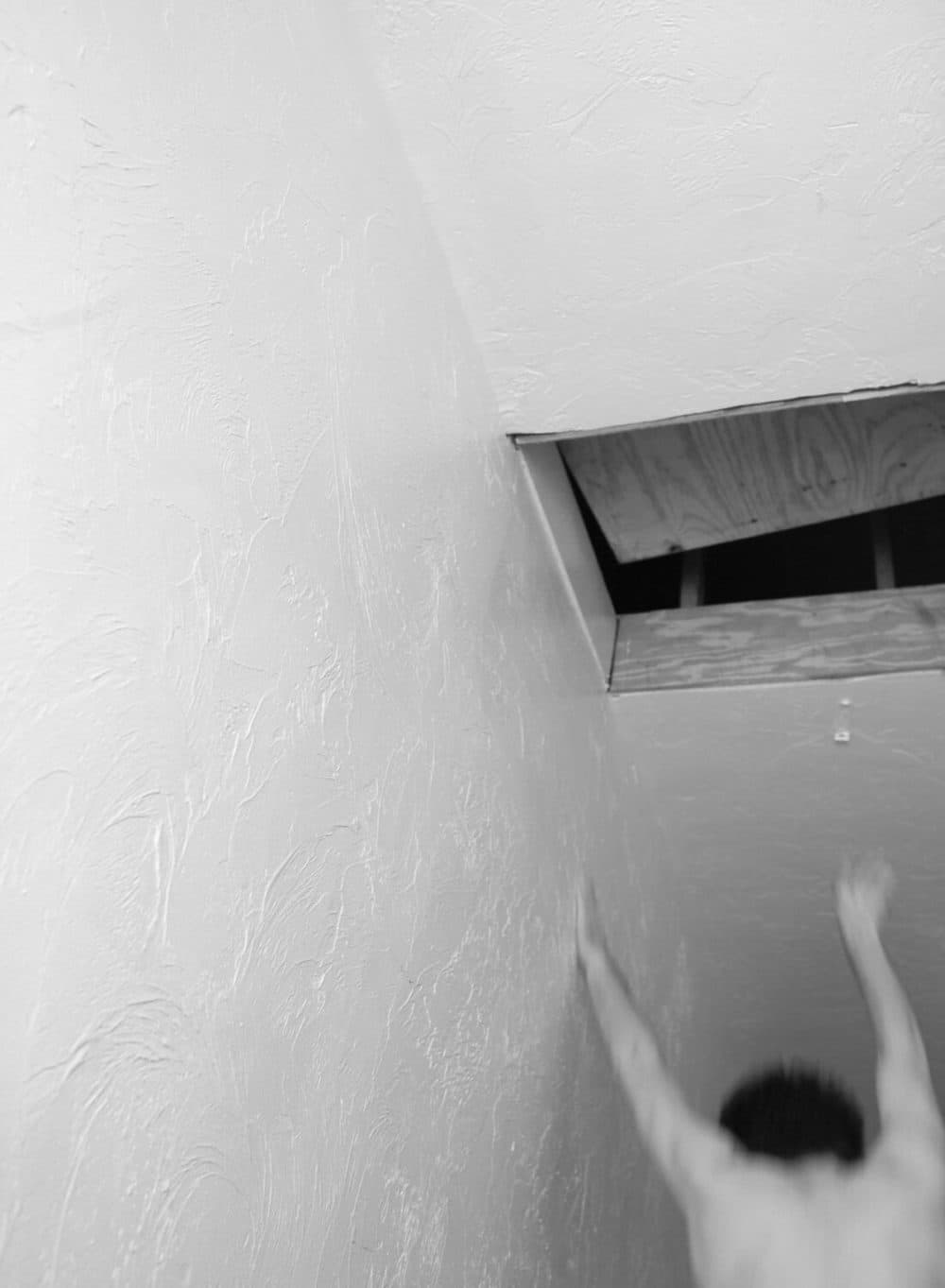William Barriteau, “Attic,” 2019, digital black and white photograph. (Courtesy of the artist and Re-Direct Gallery)
