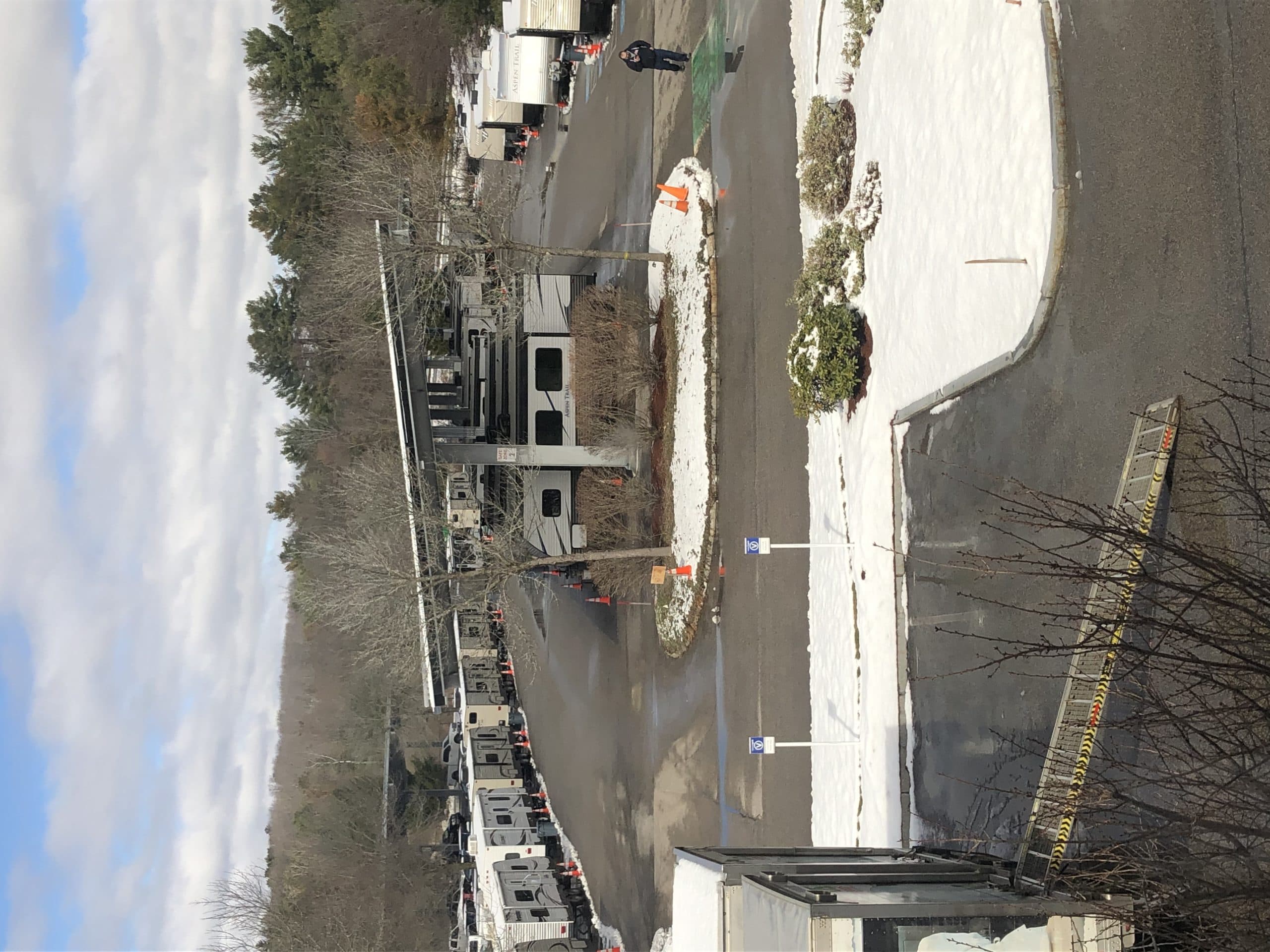 About a hundred workers are sequestered at National Grid's temporary command center during the pandemic. Courtesy of National Grid