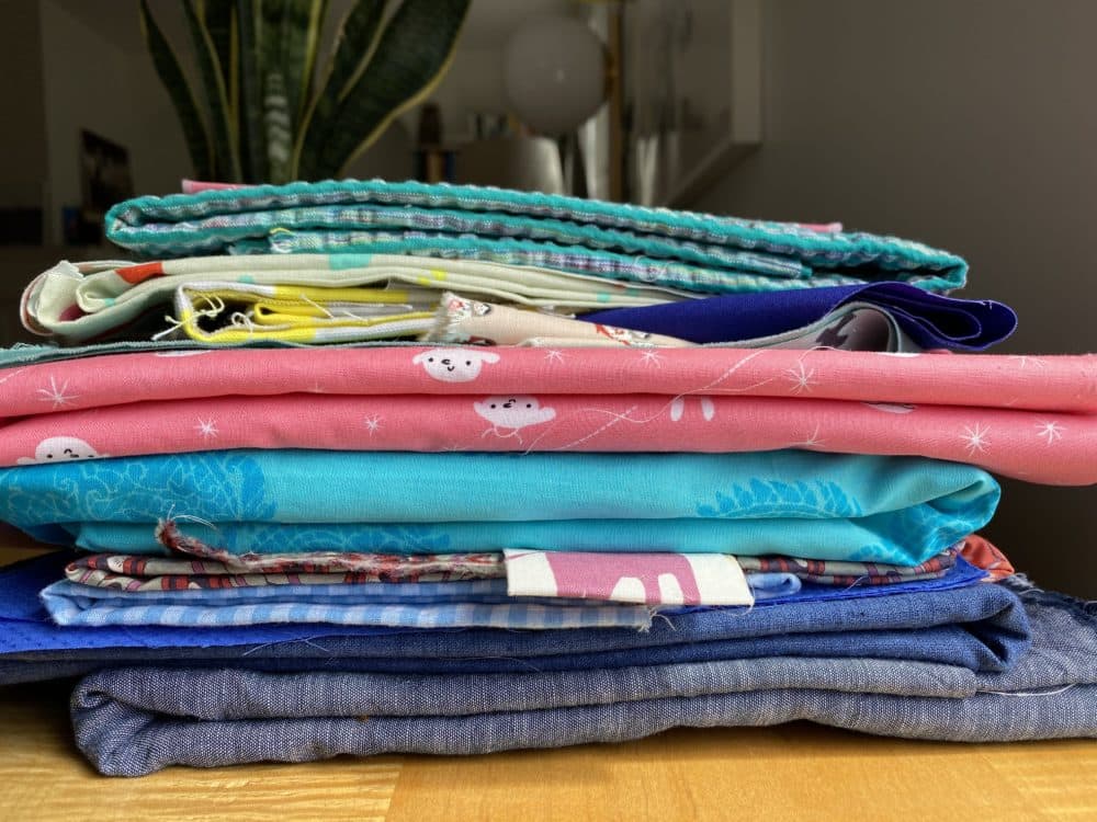 Tania's fabric stash. (Tania Ralli/WBUR)