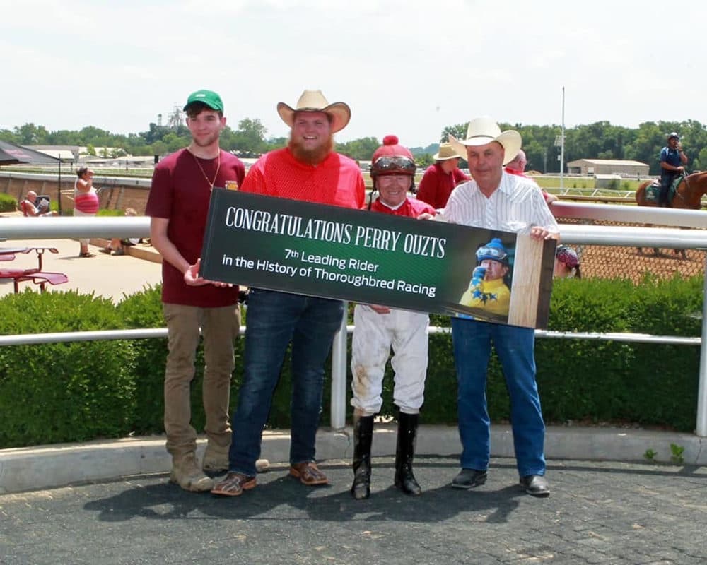 Perry holds the record for the seventh most wins in thoroughbred racing history. (Courtesy Perry Ouzts)