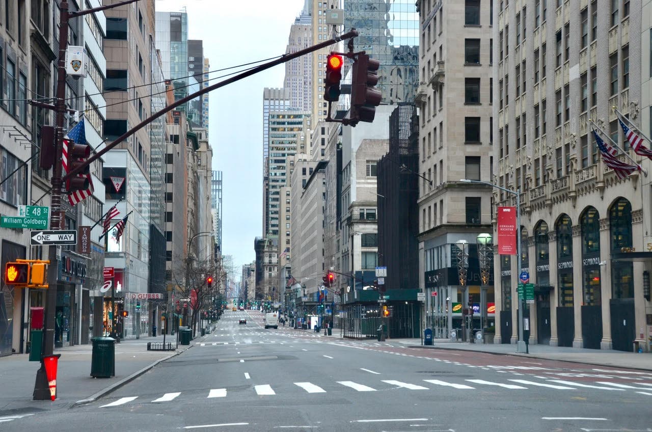 Madison Ave., March 28, 2020. (Photo by Stephen Harmon/ Courtesy of the New York Historical Society)
